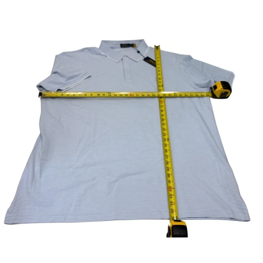 Polo Ralph Lauren Men's Polo Mesh Light Blue  Size 4XLT NWT